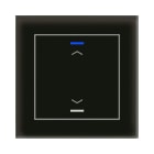 MDT - KNX Glastaster II Light 1-fach, RGBW, Schwarz, Jalousie