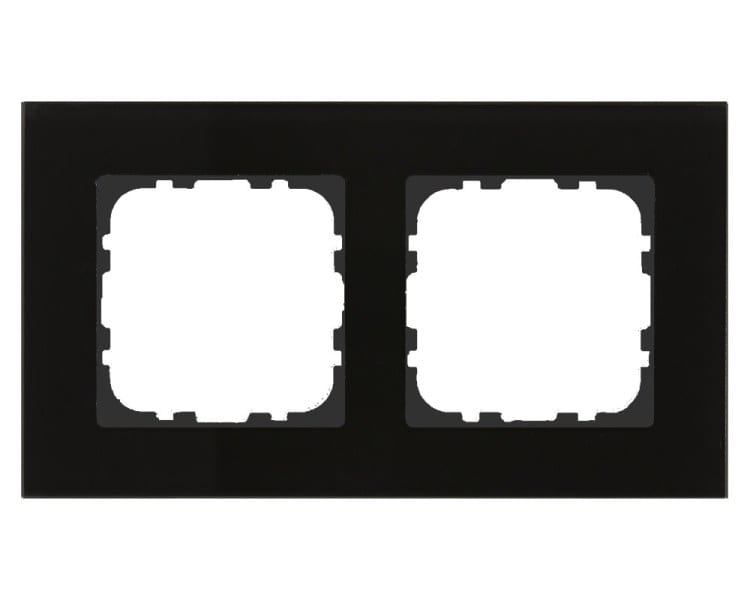 MDT - MDT Glasrahmen 2-fach für 55 mm Programme, Schwarz
