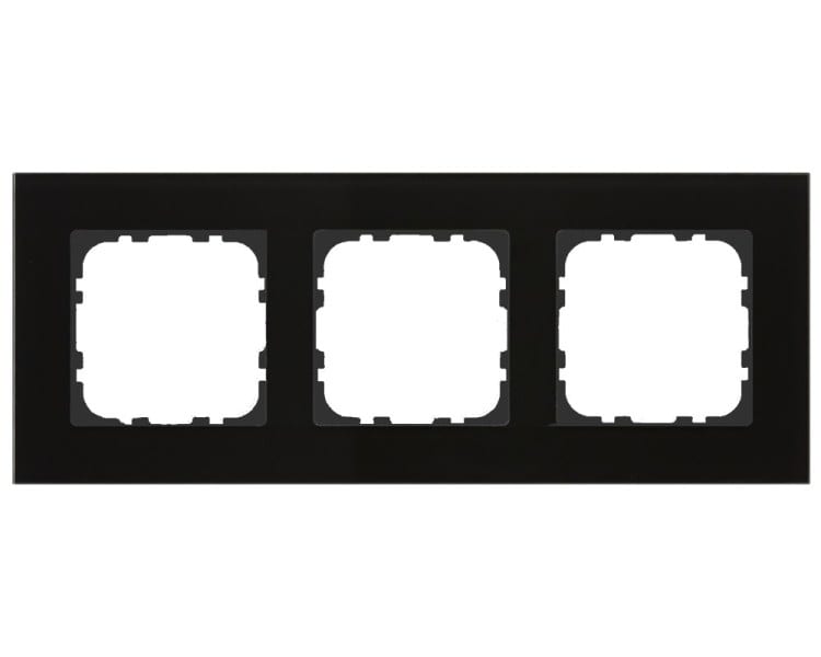 MDT - MDT Glasrahmen 3-fach für 55 mm Programme, Schwarz