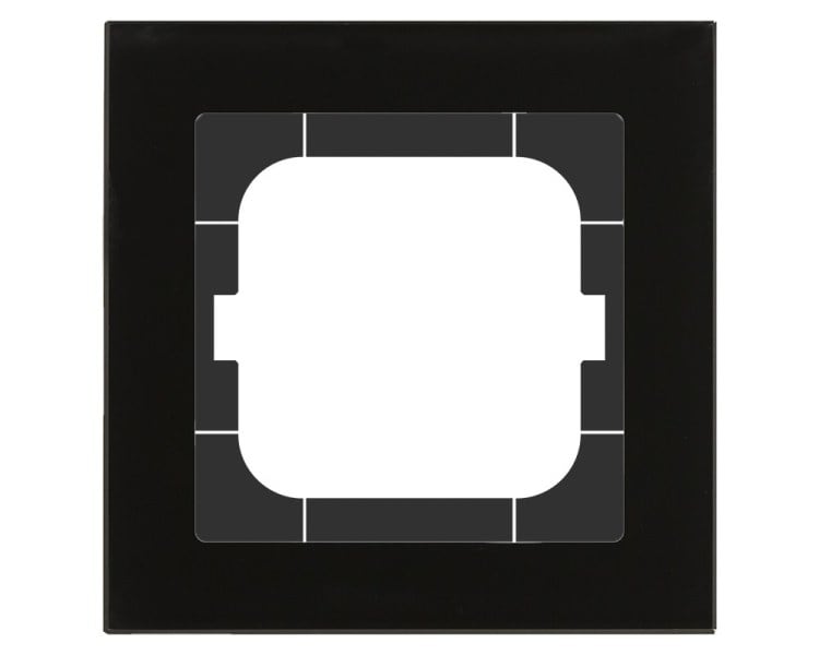 MDT - MDT Glasrahmen 1-fach für 63 mm Programme, Schwarz