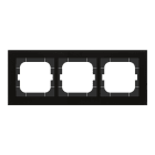MDT - MDT Glasrahmen 3-fach für 63 mm Programme, Schwarz