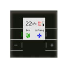 MDT - KNX Glas Raumtemperaturregler Smart mit Farbdisplay, Schwarz