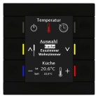 MDT - KNX Bedienzentrale Smart 86 mit Farbdisplay, Kunststoff, Schwarz matt