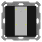 MDT - KNX RF+ Funk Taster Plus 4-fach mit Aktor, 55 mm, Schwarz matt