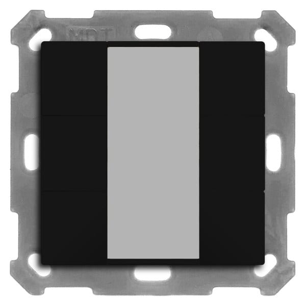 MDT - KNX Taster 55 6-fach, Schwarz matt