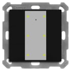 MDT - KNX Taster Plus 55 6-fach, Schwarz matt