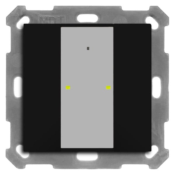 MDT - KNX Taster Plus TS 55 2-fach, Schwarz matt