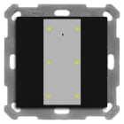 MDT - KNX Taster Plus TS 55 6-fach, Schwarz matt