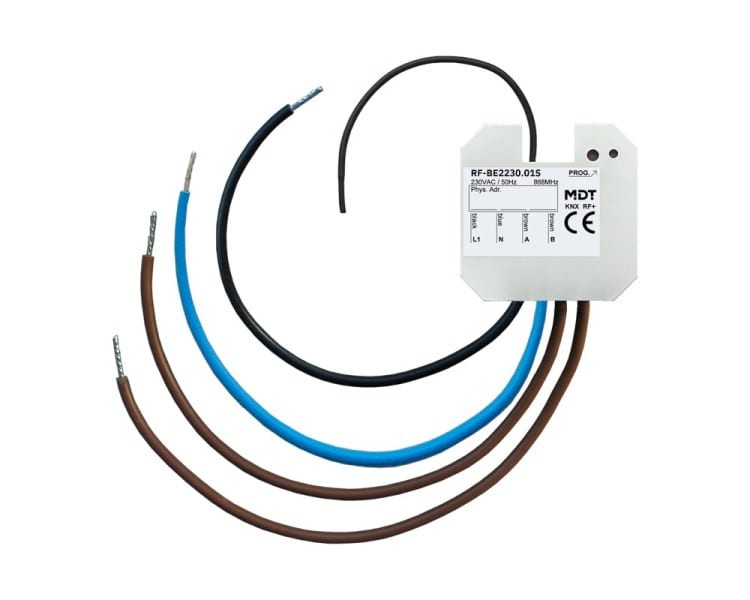 MDT - KNX RF+ Tasterschnittstelle / Tasterinterface 2-fach, UP, Ausführung 230 V AC, Secure