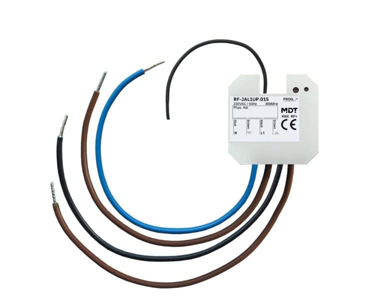 MDT - KNX RF+ Jalousieaktor 1-fach, UP, 10 A, 230 V AC, Secure