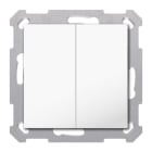 MDT - KNX RF+ Taster Light 55 Basic 2-fach, Secure, Reinweiß glänzend, Neutral
