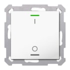 MDT - KNX RF+ Taster Light 55 1-fach, Secure, RGBW, TS, Reinweiß glänzend, Schalten