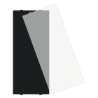 MDT - MDT Schriftfeldabdeckung für Taster BE-TA550x.x2, Schwarz