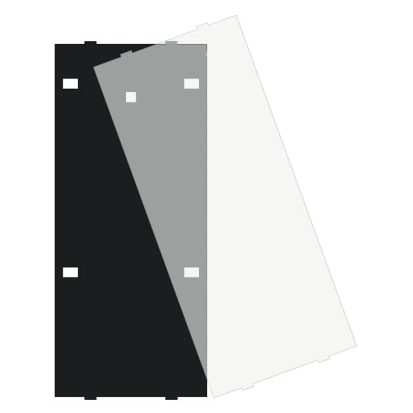 MDT - MDT Schriftfeldabdeckung für Taster Plus / Plus TS BE-TA55x4.x2, Schwarz
