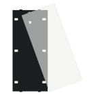 MDT - MDT Schriftfeldabdeckung für Taster Plus / Plus TS BE-TA55x6.x2, Schwarz