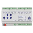 MDT - KNX Schaltaktor 16-fach, 8TE REG, 16 A, 230 V AC, Kompakt, 70µF, 10 EVG, Secure