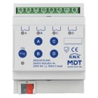MDT - KNX Schaltaktor 4-fach, 4TE REG, 10 A, 230 V AC, C-Last,Standard,140µF, Secure