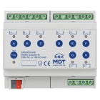 MDT - KNX Schaltaktor 8-fach, 6TE REG, 10 A, 230 V AC, C-Last,Standard,140µF, Secure