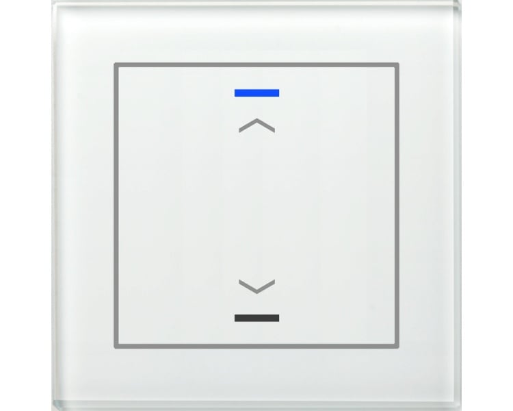 MDT - KNX Glastaster II Light 1-fach, RGBW, Weiß, Jalousie, Secure