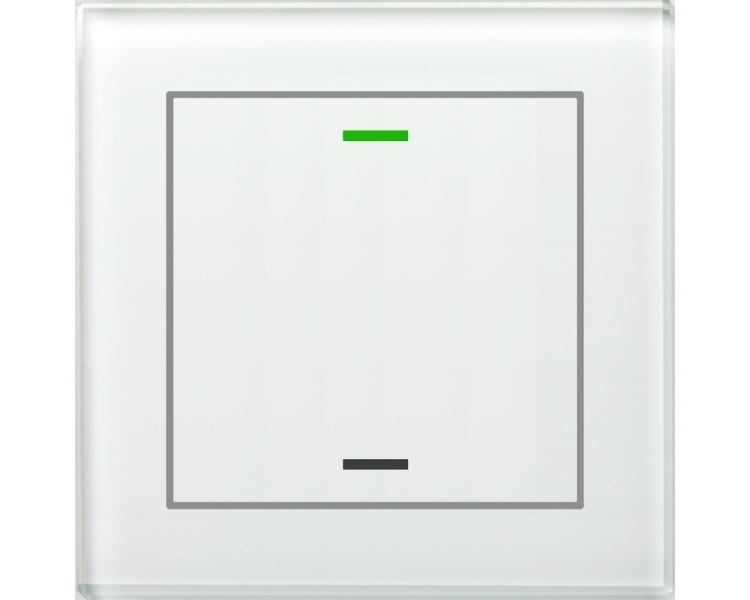 MDT - KNX Glastaster II Light 1-fach, RGBW, TS, Weiß, Neutral, Secure
