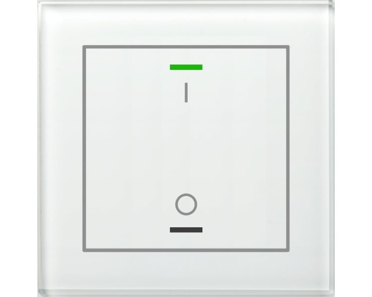 MDT - KNX Glastaster II Light 1-fach, RGBW, TS, Weiß, Schalten, Secure