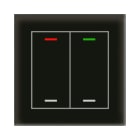 MDT - KNX Glastaster II Light 2-fach, RGBW, Schwarz, Neutral, Secure