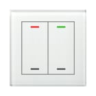 MDT - KNX Glastaster II Light 2-fach, RGBW, Weiß, Neutral, Secure