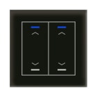 MDT - KNX Glastaster II Light 2-fach, RGBW, Schwarz, Jalousie, Secure