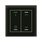 MDT - KNX Glastaster II Light 2-fach, RGBW, TS, Schwarz, Schalten_Jalousie, Secure