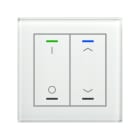 MDT - KNX Glastaster II Light 2-fach, RGBW, TS, Weiß, Schalten_Jalousie, Secure