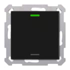 MDT - KNX Taster Light 55 1-fach, RGBW, Schwarz matt, Neutral, Secure