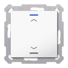 MDT - KNX Taster Light 55 1-fach, RGBW, Reinweiß glänzend, Jalousie, Secure