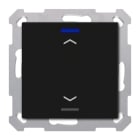 MDT - KNX Taster Light 55 1-fach, RGBW, Schwarz matt, Jalousie, Secure