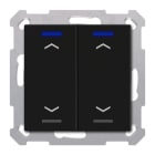MDT - KNX Taster Light 55 2-fach, RGBW, Schwarz matt, Jalousie, Secure