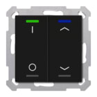 MDT - KNX Taster Light 55 2-fach, RGBW, Schwarz matt, Schalten_Jalousie, Secure
