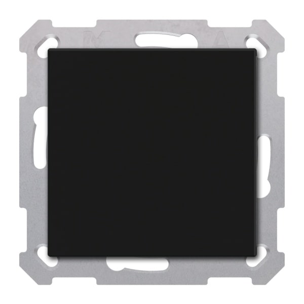MDT - KNX Taster Light 55 Basic 1-fach, Schwarz matt, Neutral, Secure