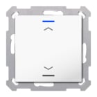 MDT - KNX Taster Light 55 1-fach,RGBW,TS, Reinweiß glänzend, Jalousie, Secure