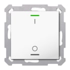 MDT - KNX Taster Light 55 1-fach,RGBW,TS, Reinweiß glänzend, Schalten, Secure