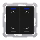 MDT - KNX Taster Light 55 2-fach,RGBW,TS, Schwarz matt, Jalousie, Secure