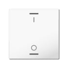 MDT - MDT Wippe für KNX Taster Light 55 1-fach, Reinweiß glänzend, Schalten