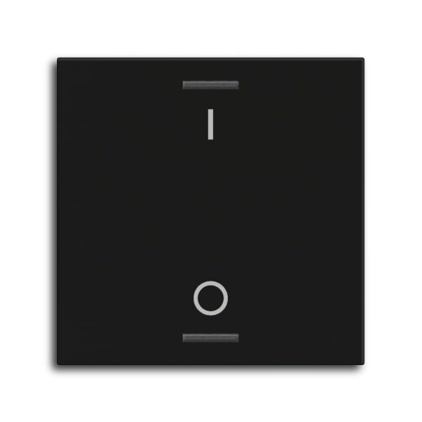 MDT - MDT Wippe für KNX Taster Light 55 1-fach, Schwarz matt, Schalten