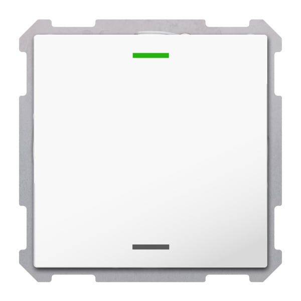 MDT - KNX Taster Light 63 1-fach, RGBW, Studioweiß glänzend, Neutral, Secure