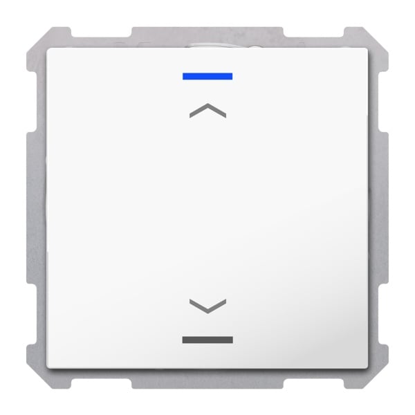 MDT - KNX Taster Light 63 1-fach, RGBW, Studioweiß glänzend, Jalousie, Secure