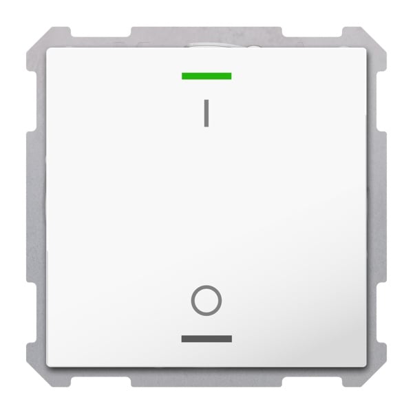 MDT - KNX Taster Light 63 1-fach, RGBW, Studioweiß glänzend, Schalten, Secure