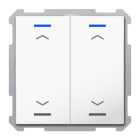 MDT - KNX Taster Light 63 2-fach, RGBW, Studioweiß glänzend, Jalousie, Secure