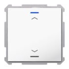 MDT - KNX Taster Light 63 1-fach, RGBW,TS, Studioweiß glänzend, Jalousie, Secure