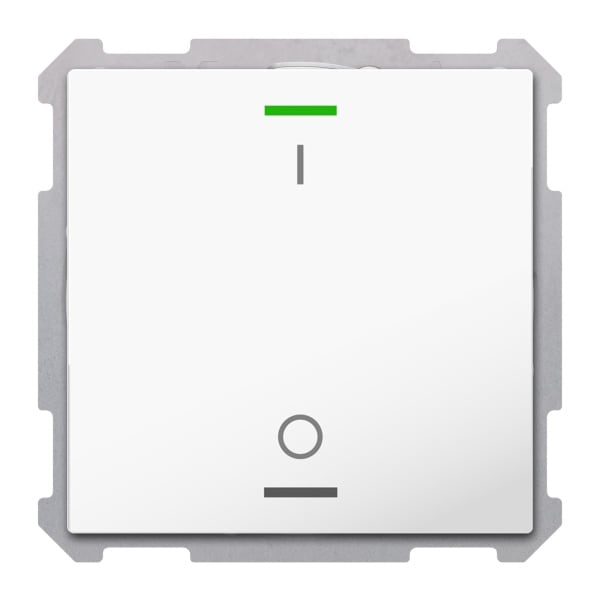 MDT - KNX Taster Light 63 1-fach, RGBW,TS, Studioweiß glänzend, Schalten, Secure