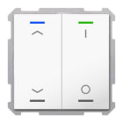MDT - KNX Taster Light 63 2-fach, RGBW,TS, Studioweiß glänz.,Jalousie_Schalten, Secure