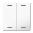 MDT - MDT Wippe für KNX Taster Light 63 2-fach, Studioweiß glänzend, Neutral