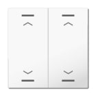 MDT - MDT Wippe für KNX Taster Light 63 2-fach, Studioweiß glänzend, Jalousie